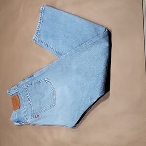 Levi's Size 25 Waist 501 Original Cropped Ripped Women's Jeans, Exc. Used Cond.